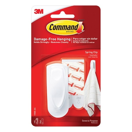 3M 3M Command Medium Plastic Spring Clip 3 in. L 1 pk 17005-ES